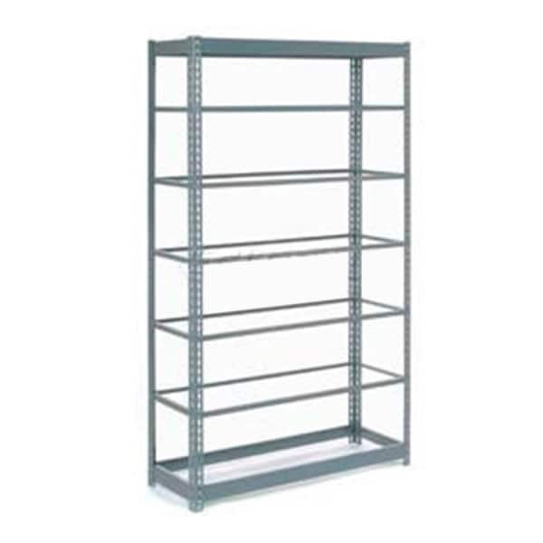 Heavy Duty Shelving 48W x 24D x 96H With 7 Shelves, No Deck, Gray